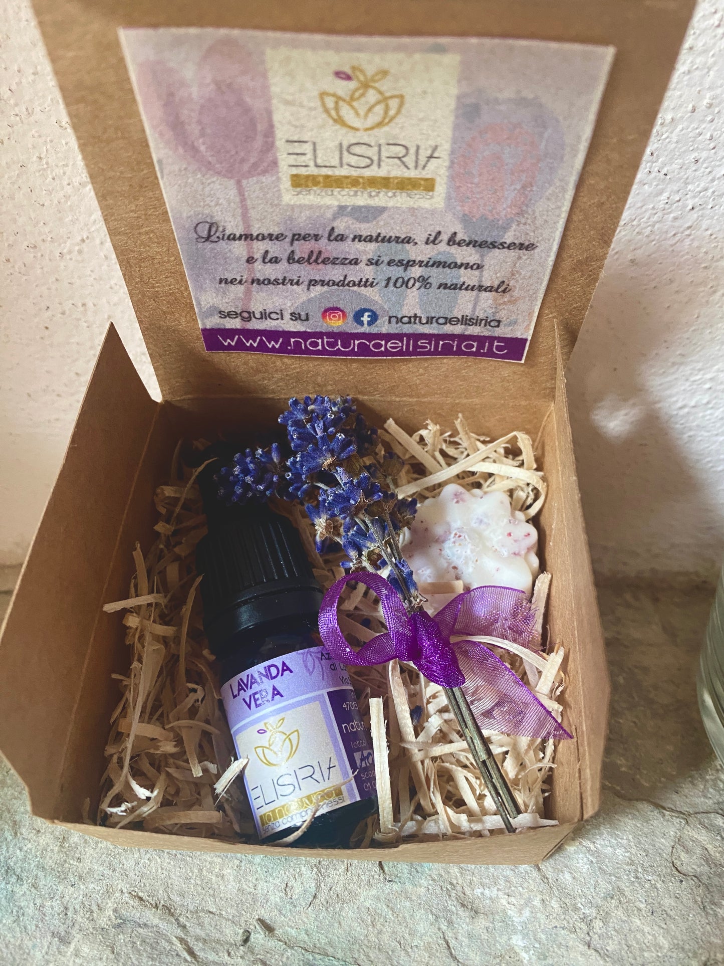 Olio essenziale Lavanda Vera e cialda di soia al profumo di lavanda