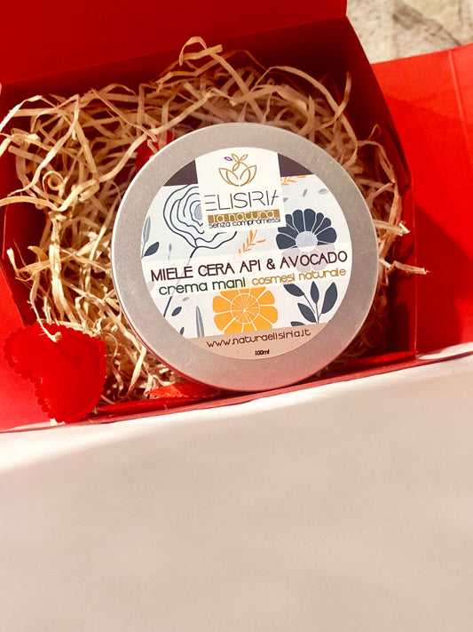 Crema mani miele, cera api e avocado