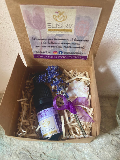 Olio essenziale Lavanda Vera e cialda di soia al profumo di lavanda
