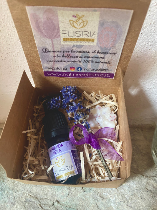 Olio essenziale Lavanda Vera e cialda di soia al profumo di lavanda