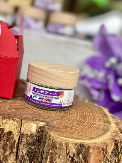 Crema viso con olio essenziale di lavanda